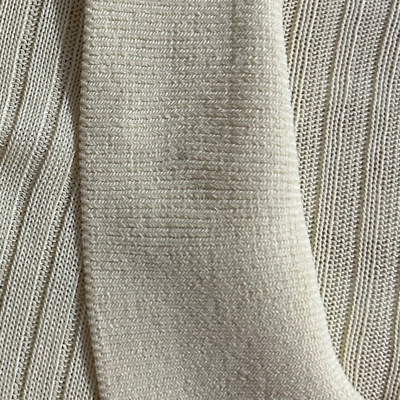 Club Monaco Yellow/Cream Ribbed Long Sleeve Top - Picture 7 of 7